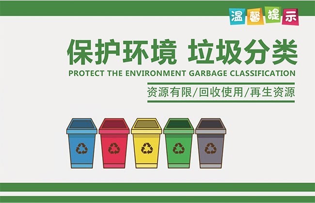 垃圾分类温馨提示标语展板